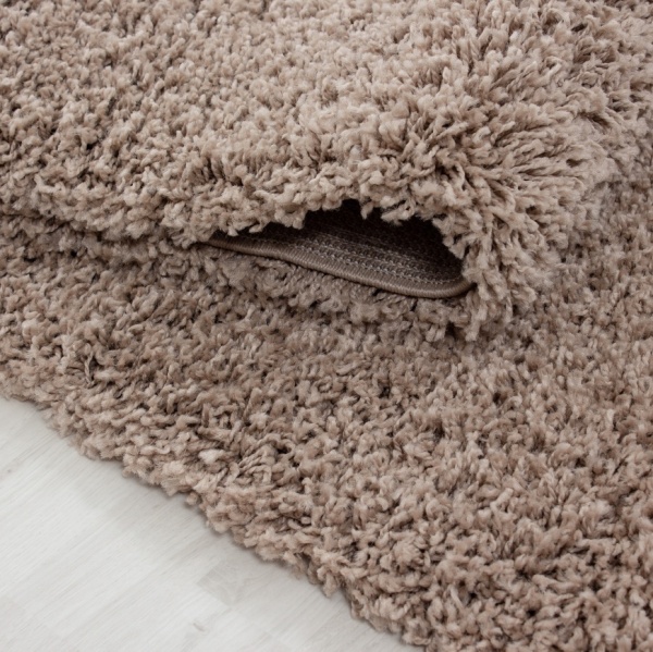 Flauschige Hochflor Teppich Beige Extra Gro 300x400cm